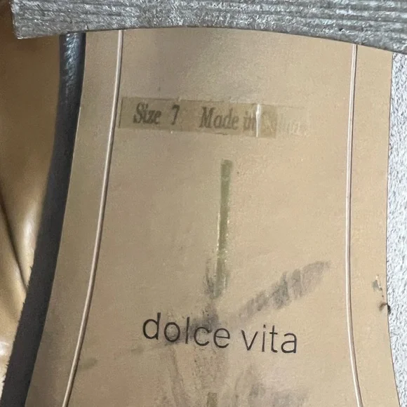 Light Gray Dolce Vita Suede Mules Size: 7 - Picture 2 of 5